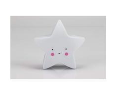 Interbaby LAM04-09 - Lámpara Nocturna Infantil Estrella Blanco, unisex