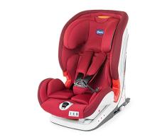 Chicco Youniverse Silla de Coche Reclinable, Bebé 9-36 kg ISOFIX, Grupo 1/2/3, Niños 1-12 Años, Fácil de Instalar, Protección Lateral, Reposacabezas Ajustable, Red Passion, 1 Unidad (Paquete de 1)