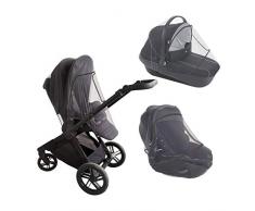 Domiva - Mosquitera 3 en 1 universal, color gris