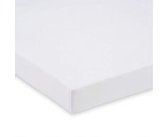 FabiMax 2677 - Sábana bajera ajustable para cuna colecho y cuna, 90 x 55 cm, color blanco