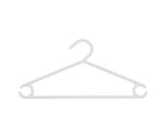 Euret 75233 - Perchas (8 Piezas), Color Blanco