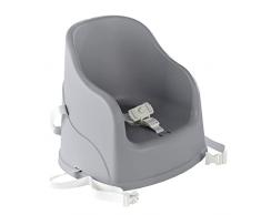 THERMOBABY - Elevador de silla TUDI - De 6 a 36 meses (o hasta 15 Kg) - Cómodo - Compacto - Gris Charm - Fabricado en Francia