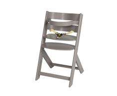 Schardt 01 125 00 53 Trona multifunción Asiento duro Gris trona infantil - Silla alta (Trona multifunción, Asiento duro, Gris, Monótono, 3 puntos, Niño/niña)
