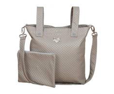 Babyline Letto - Panera con neceser, unisex, color piedra