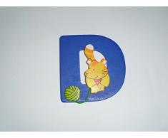 GOKI Letra D - Pegatinas de pared, unisex