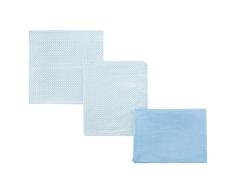 Sabana Cuna 3 Pcs (Cuna 60) 100x165 cm Be Giraffe Azul