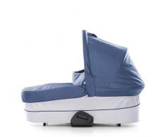 Hauck Saturn/Mars capazo para cochecitos Saturn R y Mars, colchón extra suave, capota grande, plegado compacto, ligero - Azul