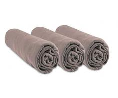 Lote de 3, diseño de madera de bambú para cama de sábanas bajeras para cuna 40 x 80 cm, 40 x 90, 6 colores marrón Talla:40x80 /40x90