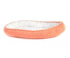 KOSPU Bebé Nido Multifuncional Cocoon Baby Baby Baby Cocoon Bumper Cuna de Viaje 100% Algodón Y Felpa Minky, Antialérgico, Gris/Estrellas