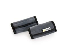 hauck Smooth Me Protector Cinturon Coche Niños, Protector Arnes Bebe, Universales, Cierre de Velcro, 2 Unidades, 13 x 6 cm, Gris