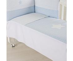 Bolín Bolón 1651241011170 - Edredón cuna estrellitas, 70 x 140 cm, color azul