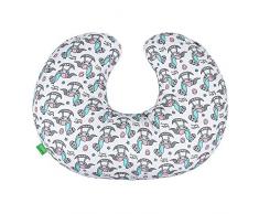 Lulando Minky - Cojín de lactancia (55 x 42 cm) para bebés y adultos. Ideal también para niños y como almohada de viaje. multicolor Mint – Rocking Horse