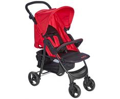 Asalvo 12531 - Silla de paseo plegable y multifuncional, Unisex, Rojo