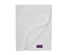 Clevamama Manta para bebé o recién nacido de algodón tipo Waffle Weave - 70x90 - Blanco