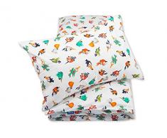 Pepi Leti 685843715351 - Juego de cama infantil (tela), diseño de animales, multicolor