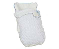 Saco de Bebé Universal Silla con Cubre Pies Polar, Desmontable con Cremalleras. Lavable a máquina. (Dolce Celeste)