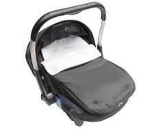 Asiento de coche para saco/Cosy Toes Compatible con plata cruz Off Blanco