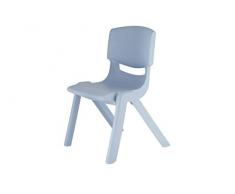 Bieco 04201806 - Silla infantil de plástico, aprox. 36 X 34 X 51.5 cm, silla de plástico, apilable, azul