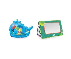Infantino Juego De Agua Ballena - Alfombras De Juego Y Gimnasios & Bright Starts, Sit & See Safari - Espejo Plegable para Jugar
