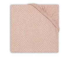 Jollein - Sábana bajera ajustable para cuna (80 x 40 cm), color rosa pálido