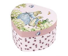 Trouseelle Peter Rabbit, Joyero musical, Ideal para niñas, Música Roméo & Juliette, Color rosa
