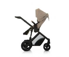 Hauck Maxan 4 Plus Trio Set - Coche de bebes 3 piezas de capazo, sillita y Grupo 0+ para recién nacidos hasta bebes/niños de 15 kg, sistema de arnés de 3 y 5 puntos, respaldo reclinable, color beige