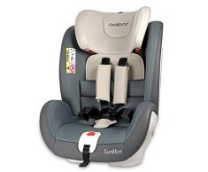 Availand Sureby Advance Silla Coche Bebé: Grupo 0+/1/2/3 Rotación 360° Isofix, Gris Y Beige
