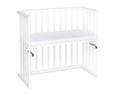 babybay 120152 Midi - Cuna Auxiliar con colchón (Acabado Lacado), Color Blanco
