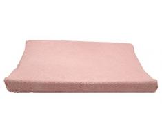 Ti TIN Funda para Cambiador de Bebé con Tejido Elástico Adaptable 100% Microfibra Suave y Absorbente, 80x50 cm, Color Rosa