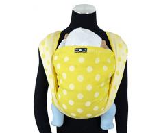 DIDYMOS Tejido manta para bebé, caléndula Dots, tamaño 7, 520 cm, amarillo