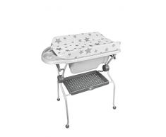 Plastimyr - Bañera sobrebidé con cubeta anatómica ESTRELLAS fondo blanco