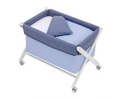 Bolín Bolón 1906140011200 - Minicuna plegable, 88 x 56 x 68 cm, color azul