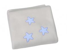 Belino 27952 - Manta para minicuna o coche, 80 x 110 cm, con estrella de color azul