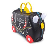 Trunki Maleta correpasillos y equipaje de mano infantil: Barco pirata Pedro (Negro)