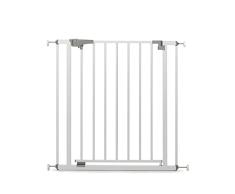 LaWaLu by geuther 4712LW barrera de seguridad Yanis, abatible y giratoria (ajuste: 73 - 81,5 cm, barrera de seguridad sin perforación, dirección de apertura ajustable, bloqueo de seguridad), Blanco