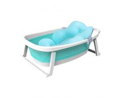 Babify Lagoon Bañera Plegable de Bebe con Cojín. Plegado ultra compacto - Cojin Reductor Incluido.