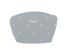 Neceser de higiene Rosy Fuentes - Neceser bebé - Cierre con Cremallera - Ideal para almacenar Accesorios - Elegante y Práctico 0-azul empolvado