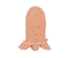 LÄSSIG Juego de Niños -Guante de Lavado Toallita de Tejido de Rizo Algodón/Play Wash Glove GOTS Octopus