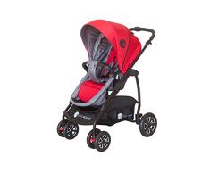 Asalvo Style - Trío silla de paseo, color rojo