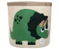 3 Sprouts Dinosaurio - Cesta para juguetes, unisex