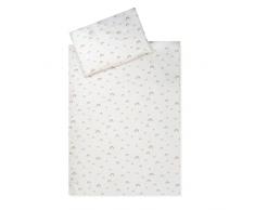 Julius Zöllner Ropa de cama infantil 100% algodón orgánico, estándar 100 de OEKO-TEX, fabricado en Alemania, tamaño 100 x 135 + 40 x 60 cm, arcoíris