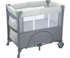 Safety 1st Mini Dreams Parque cuna bebé, Cuna de viaje plegable, Cuna portátil y compacta, con bolsa de viaje, 0 meses - 9 kilos, color Warm grey