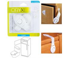 Oryx 5520045 - Protector cierre seguridad frigorífico o cajón, 2 piezas
