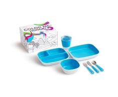 Munchkin 051913 - Set de vajilla para niños, azul