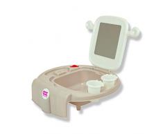 OKBABY Space - Mini lavabo para niños, se fija a la bañera o al bidé - Gris