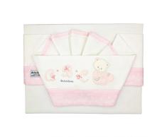 Andy & Helen 3/400d10 _ R sábana cama bordado, rosa