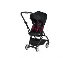 CYBEX Gold - Silla de Paseo Eezy S Twist Scuderia Ferrari, Asiento Giratorio 360°, Ultracompacta, desde el Nacimiento hasta 17 kg (aprox. 4 años), Victory Black