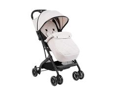 KikkaBoo Silla de Paseo MILEY, Carrito hasta 15 kg, Plegado con Una Mano, Superlegero, Compacto, Tamaño de Cabina, Beige