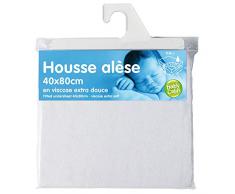 babyCalin - Cubrecolchón viscosa extra suave - 40x80 cm Blanco