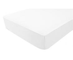 Domiva - Sábana bajera impermeable (35 x 75 cm), color blanco